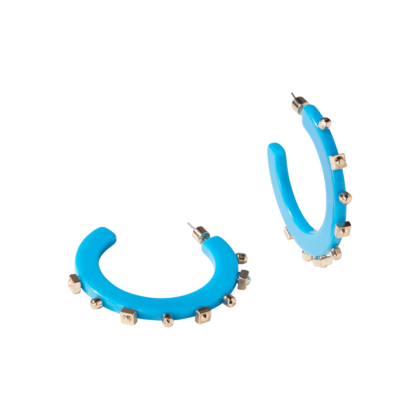 Solid Jewel Hoop - Capri Blue