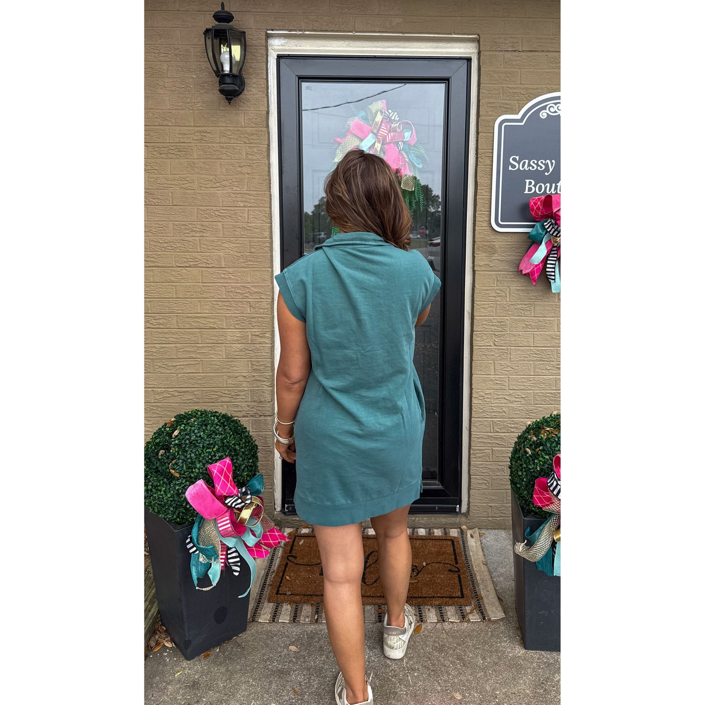 Estelle Lounge Dress, Dark Teal