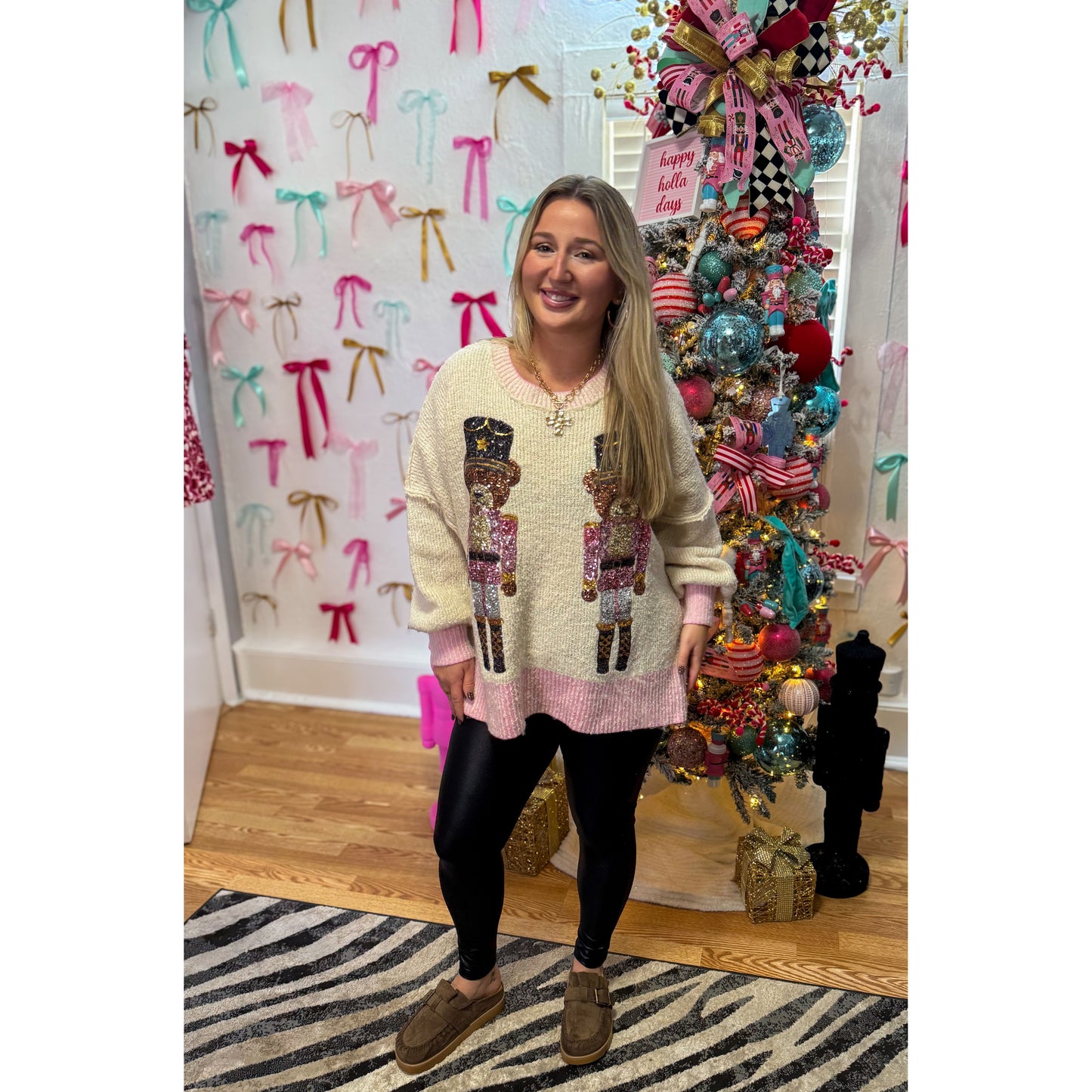 Soldier Bear Graphic Sweater