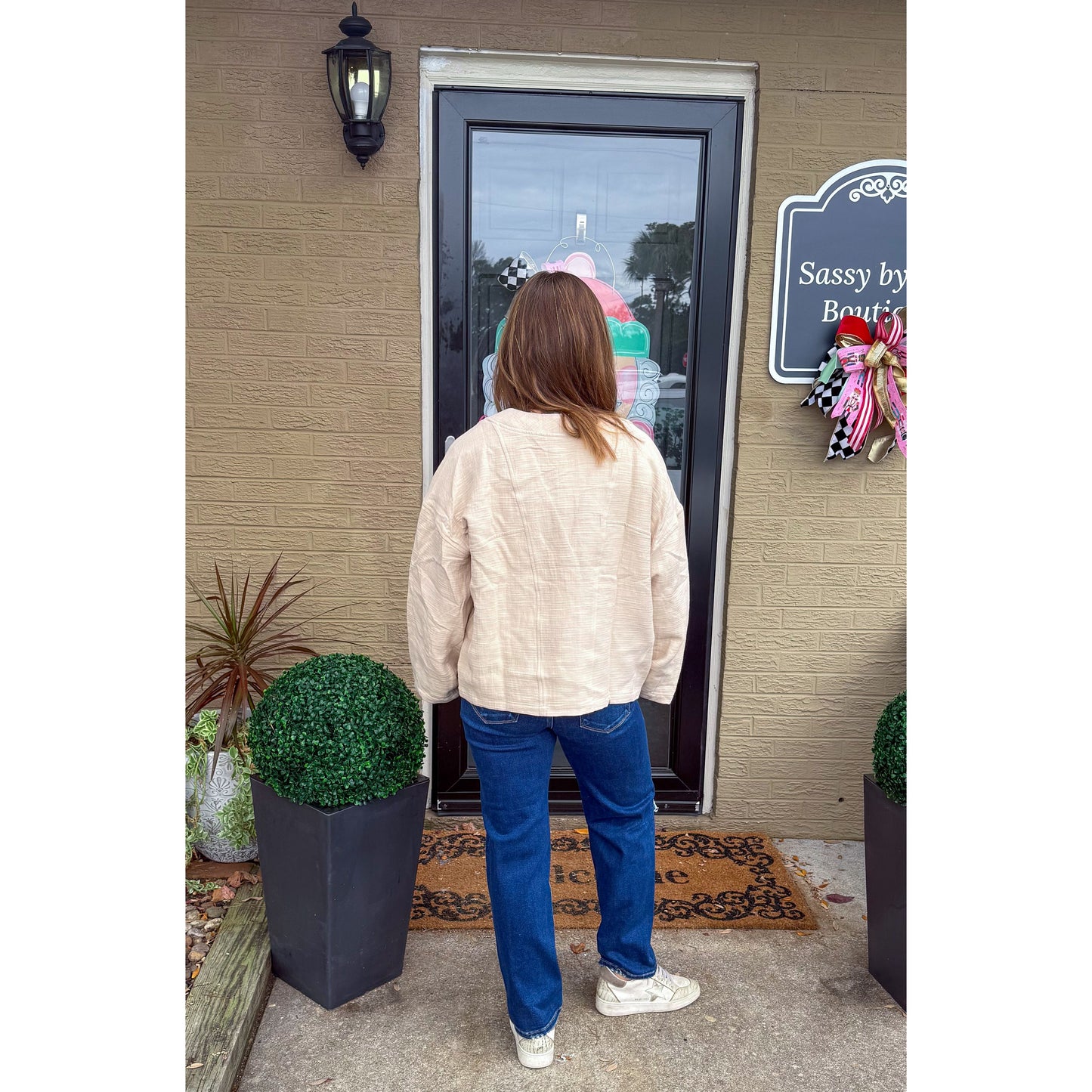 Oversized Cardigan, Cream