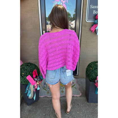 Lightweight Berry Sweater