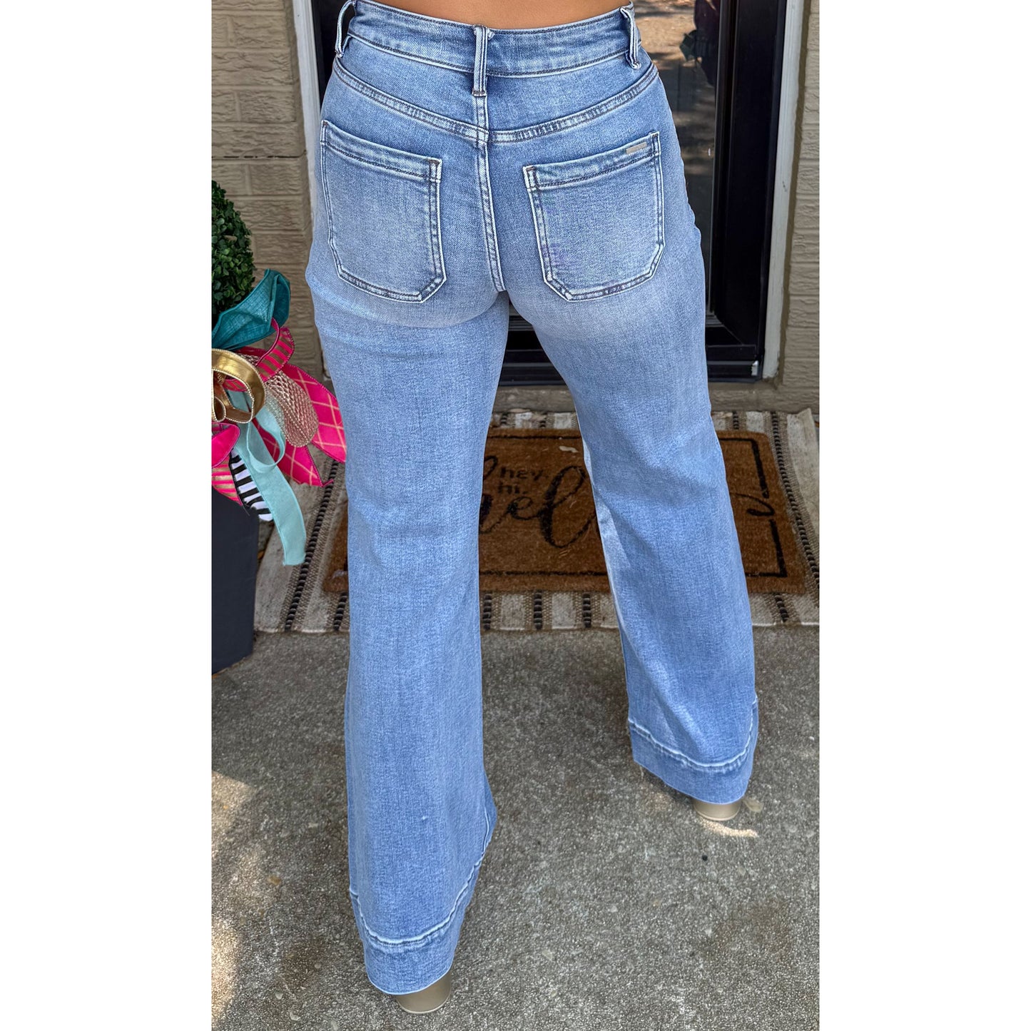 Kinsley TC Flare Jeans, Medium Wash