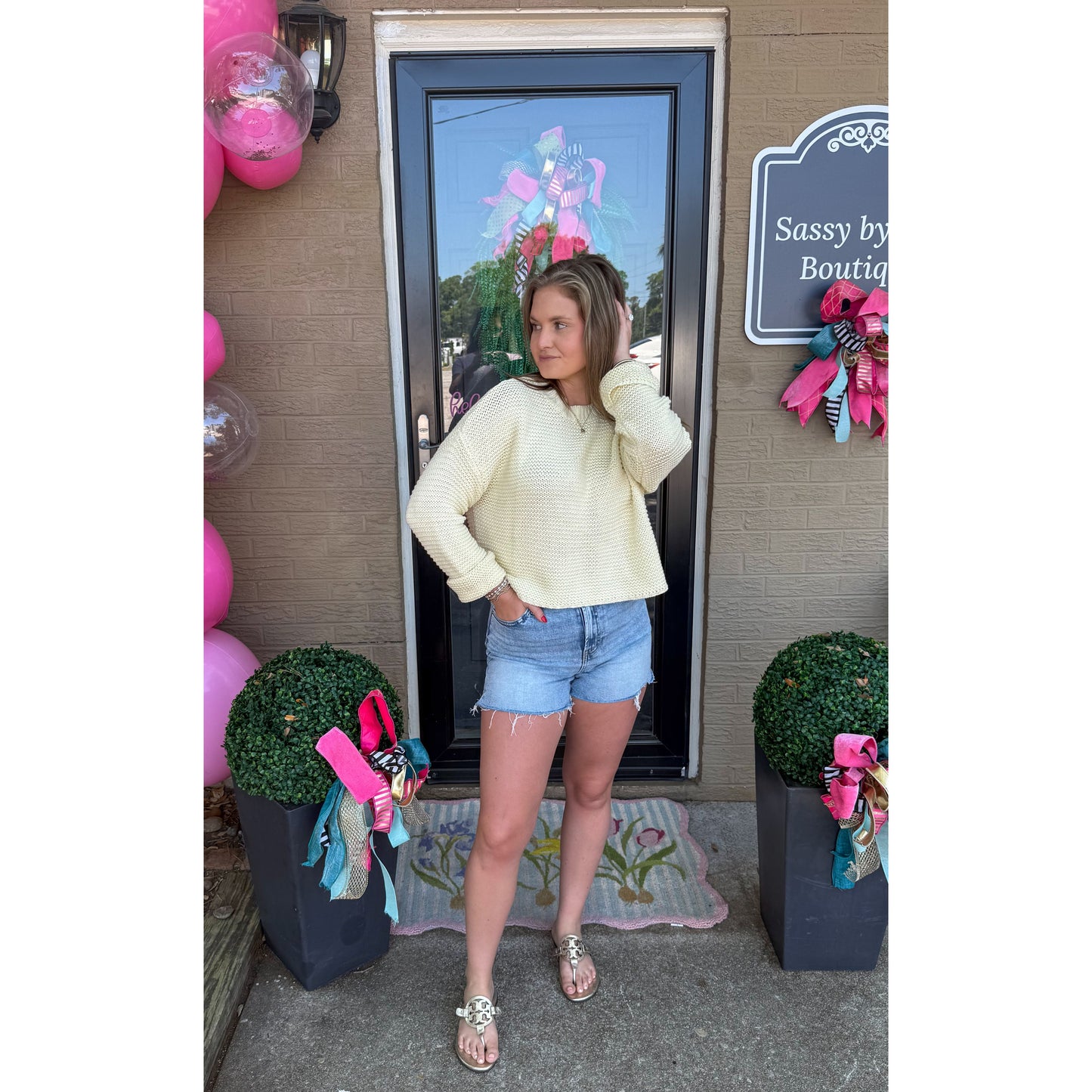 Butter Yellow Lightweight Sweater