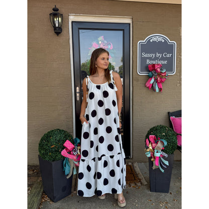 Polka Dot Maxi Dress