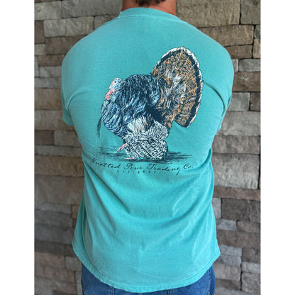Mens Turkey T-Shirt, Teal
