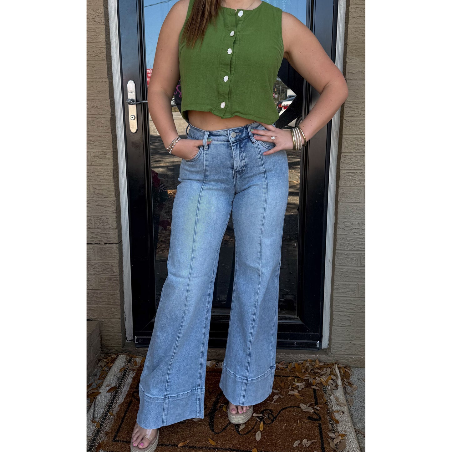 Annie Mid Rise TC Jeans, Light Wash