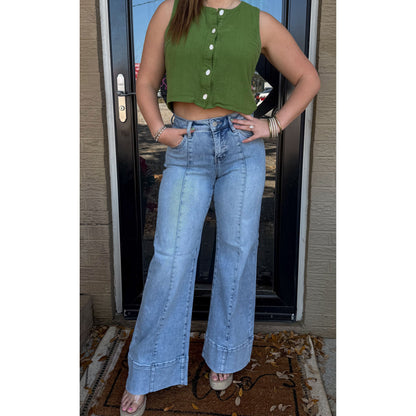 Annie Mid Rise TC Jeans, Light Wash