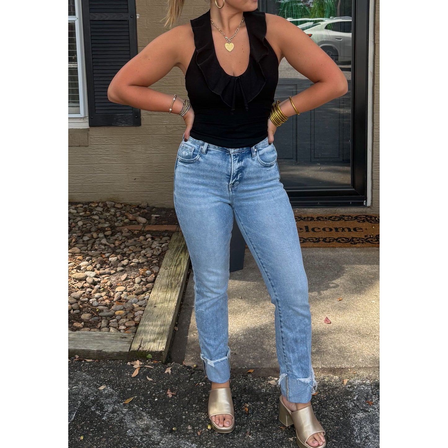 Marley Halter Top, Black