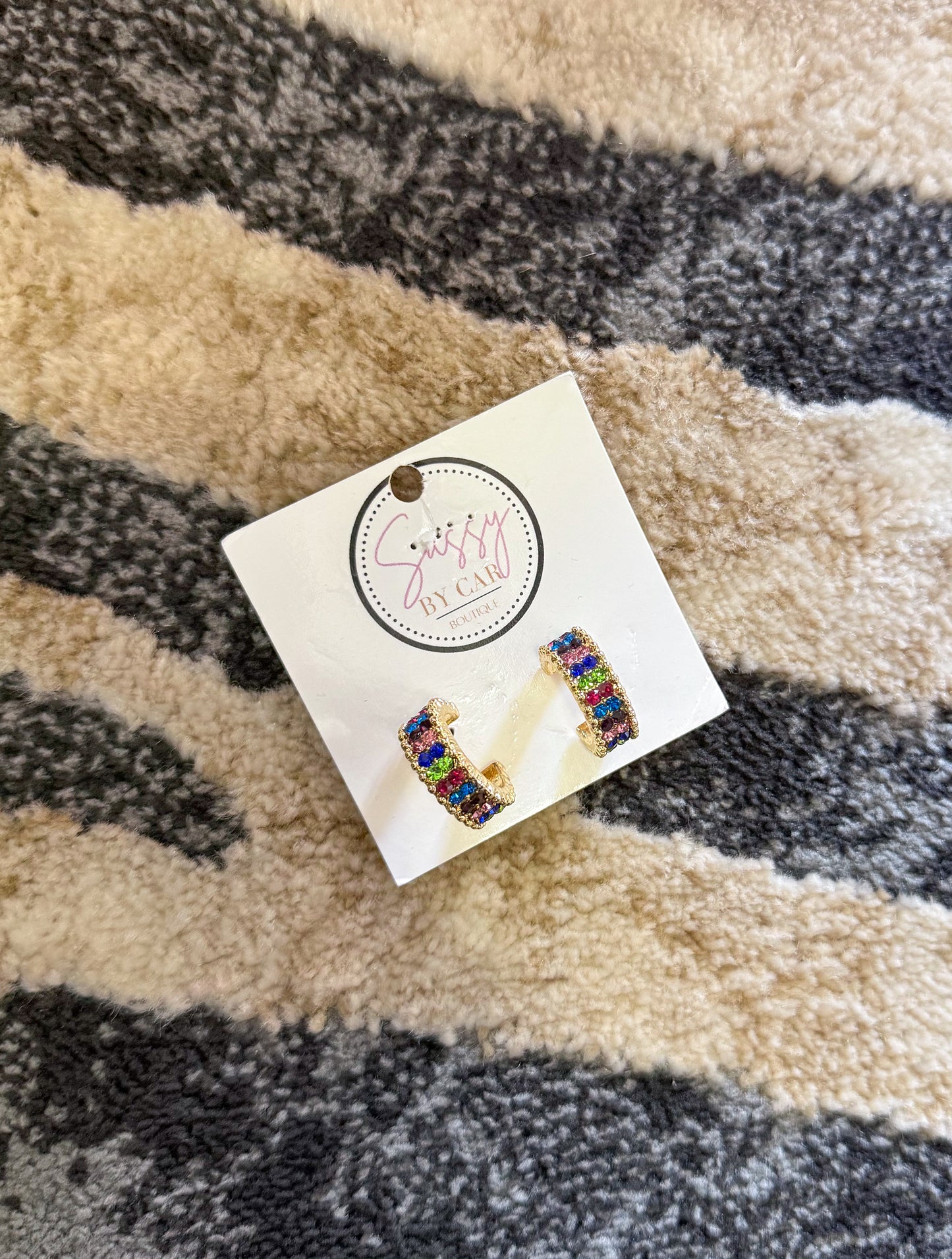 Jeweled Hoops