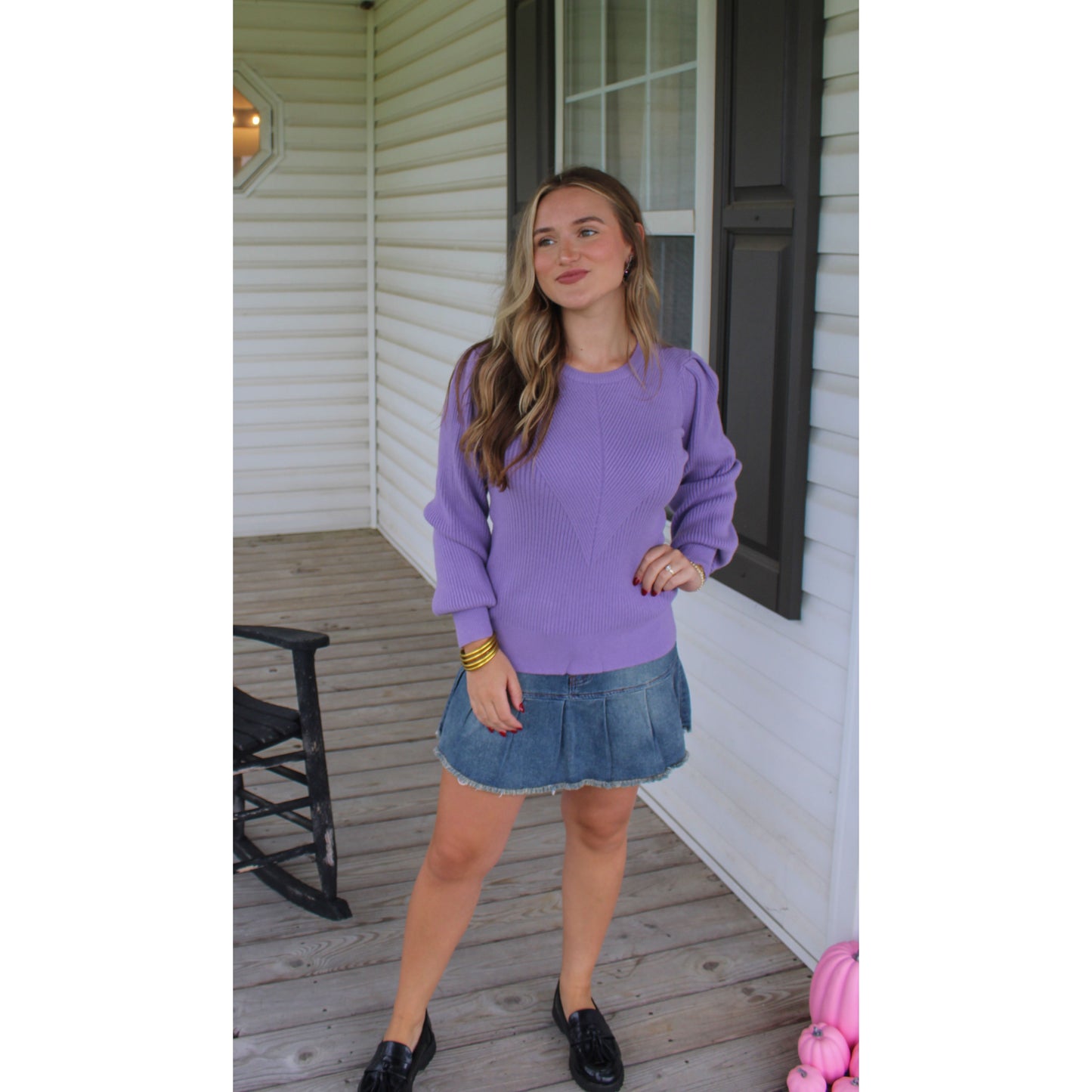 Reagan Sweater, Lavender