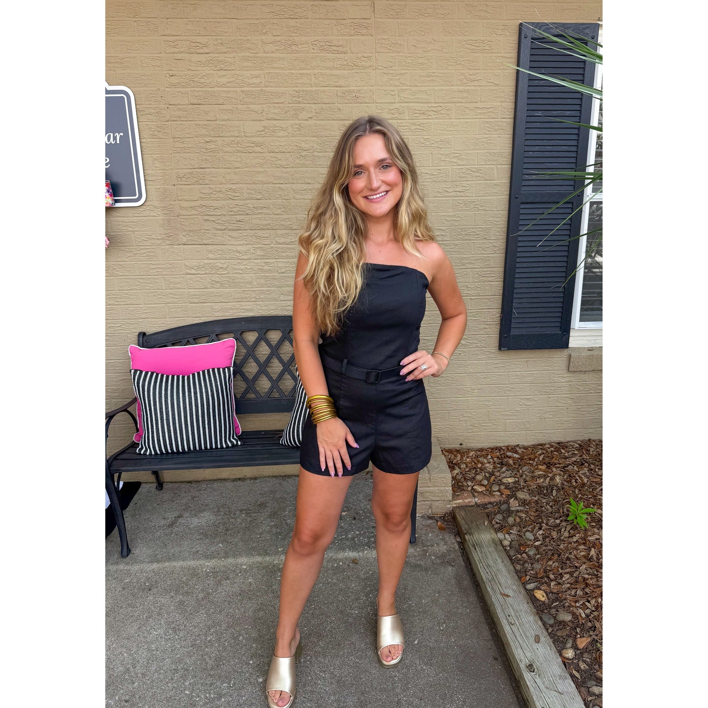 Tiffany Romper, Black