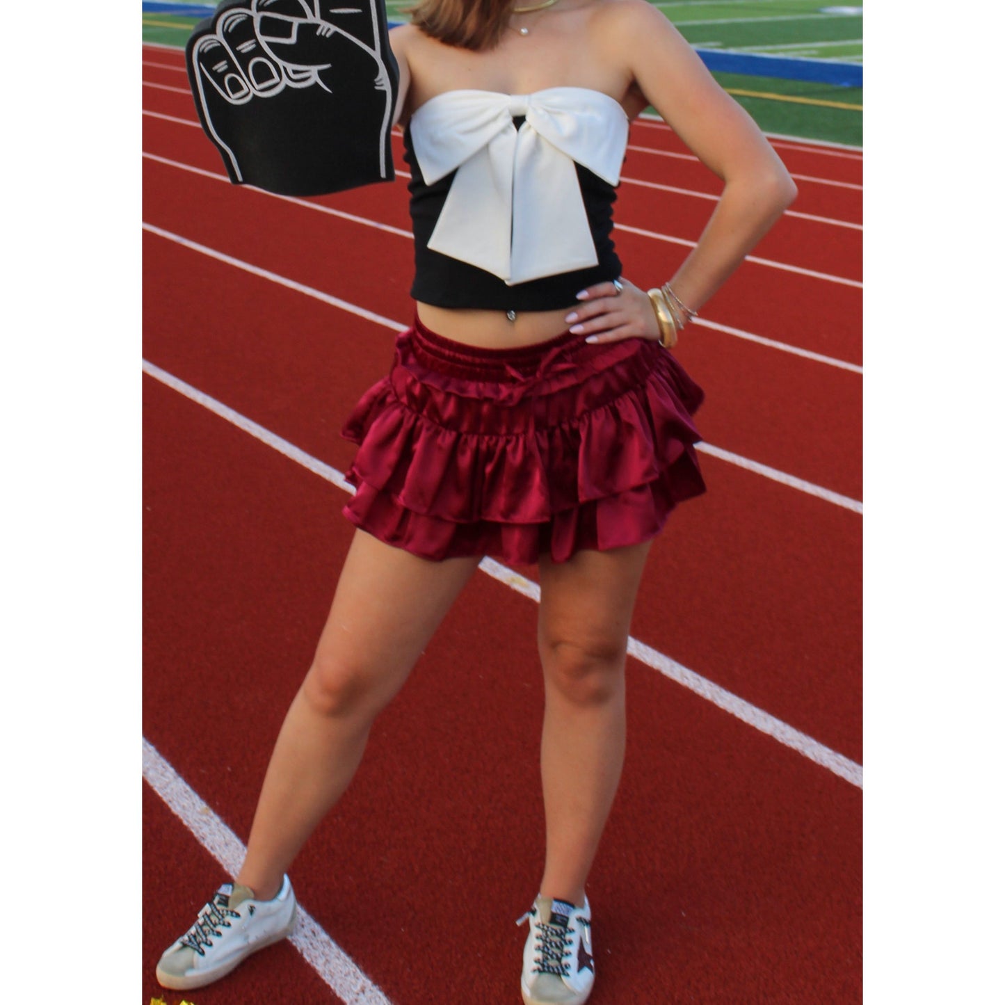 MVP Ruffle Skort, Garnet