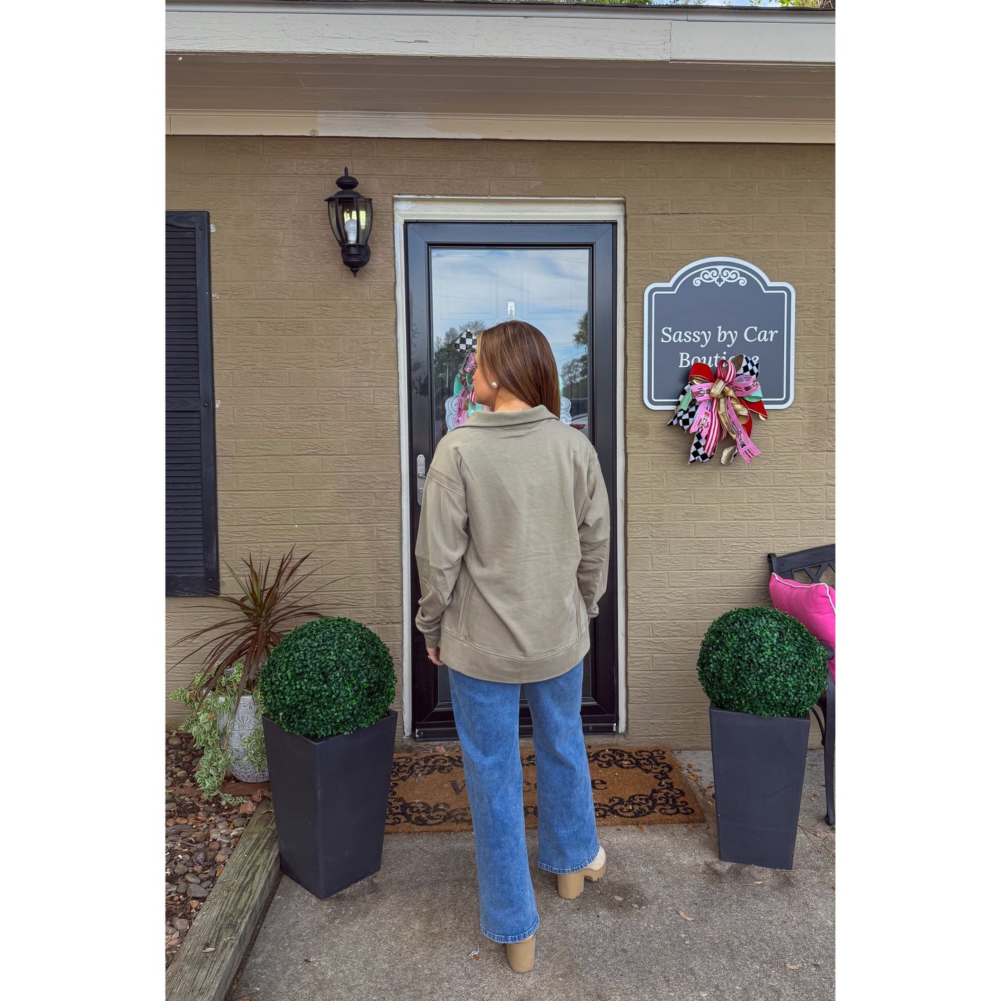 Olive Green Lounge Top