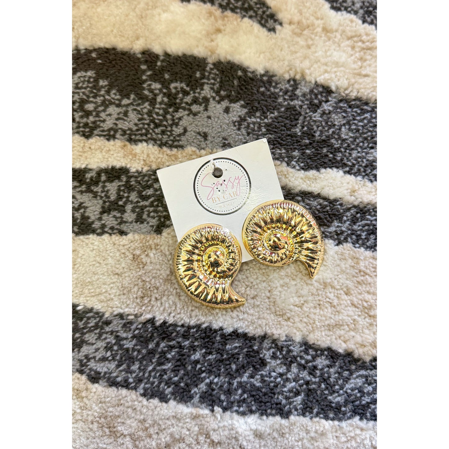 Shell Statement Earrings