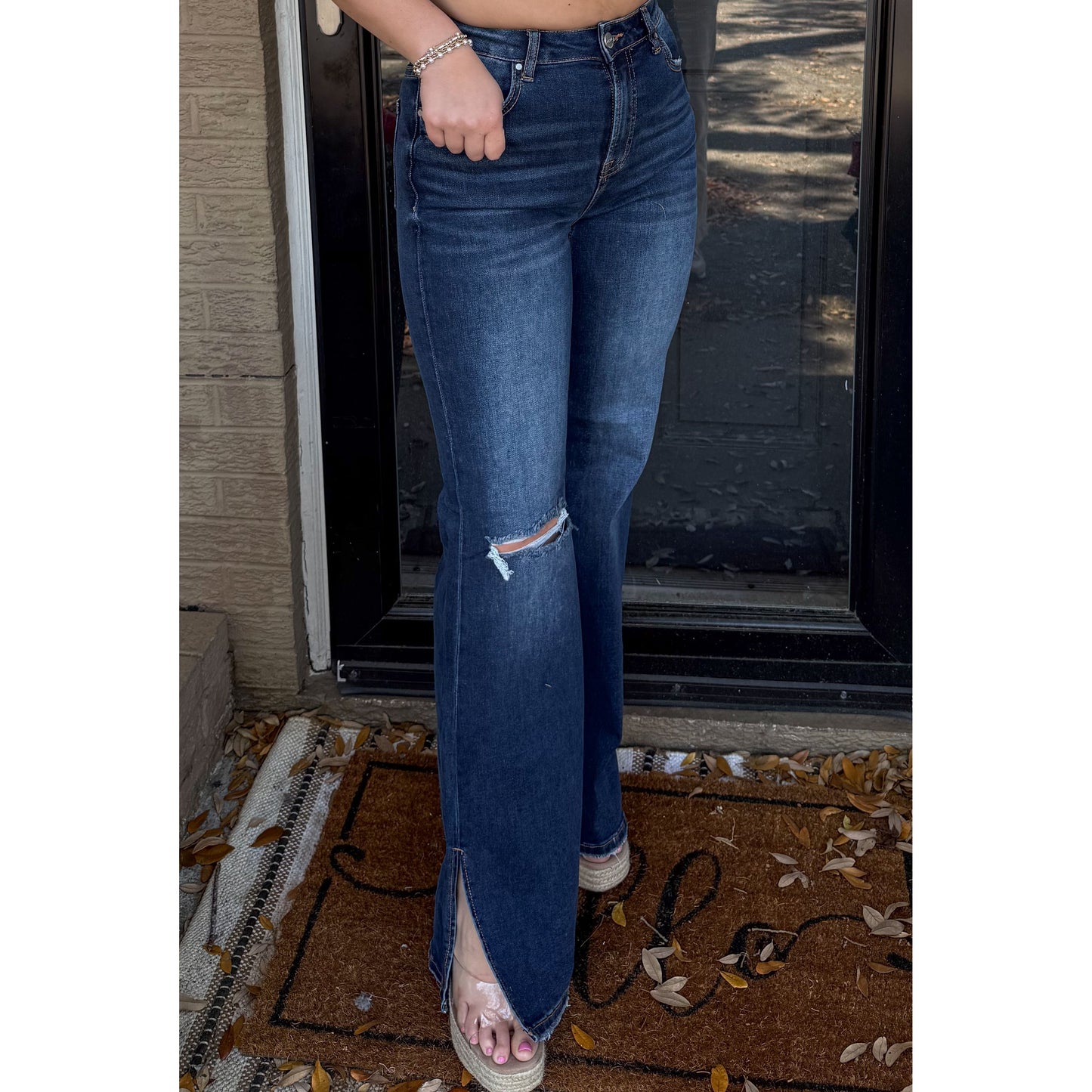 Ocean High Rise Jeans, Dark Wash