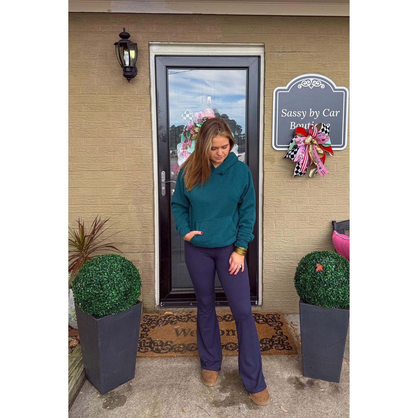 Hunter Green Lounge Hoodie