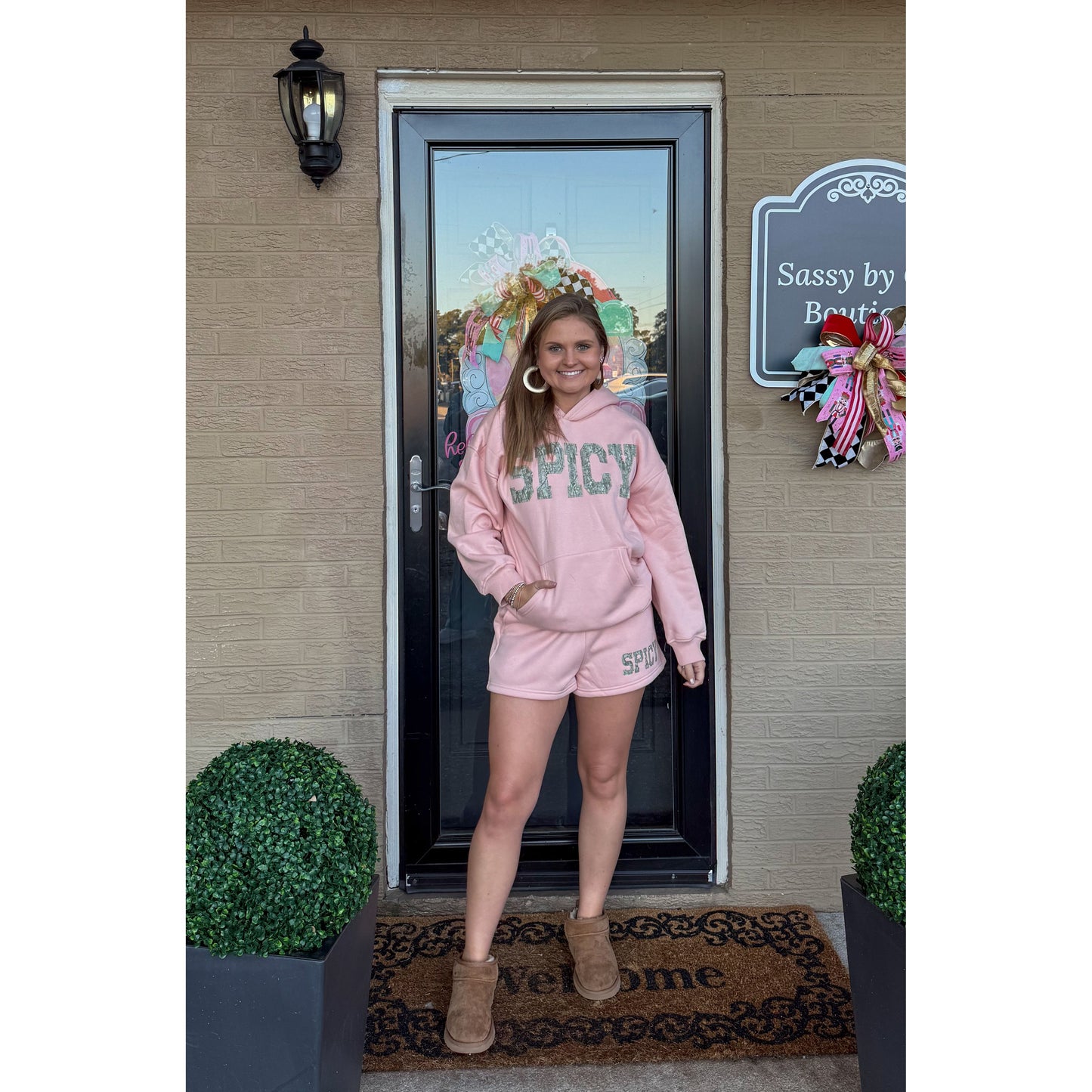 Spicy Lounge Set, Peach/Camo