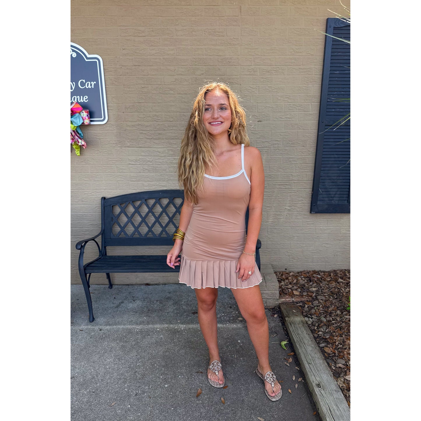 Charlie Athleisure Dress, Mocha