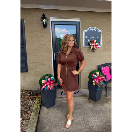 Addie Lounge Dress, Espresso