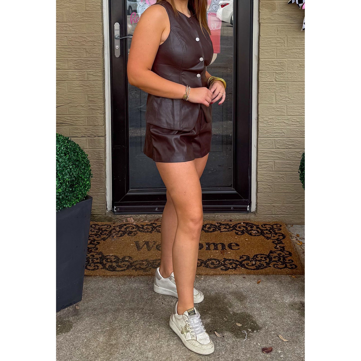 Girls Night Out Faux Leather Set