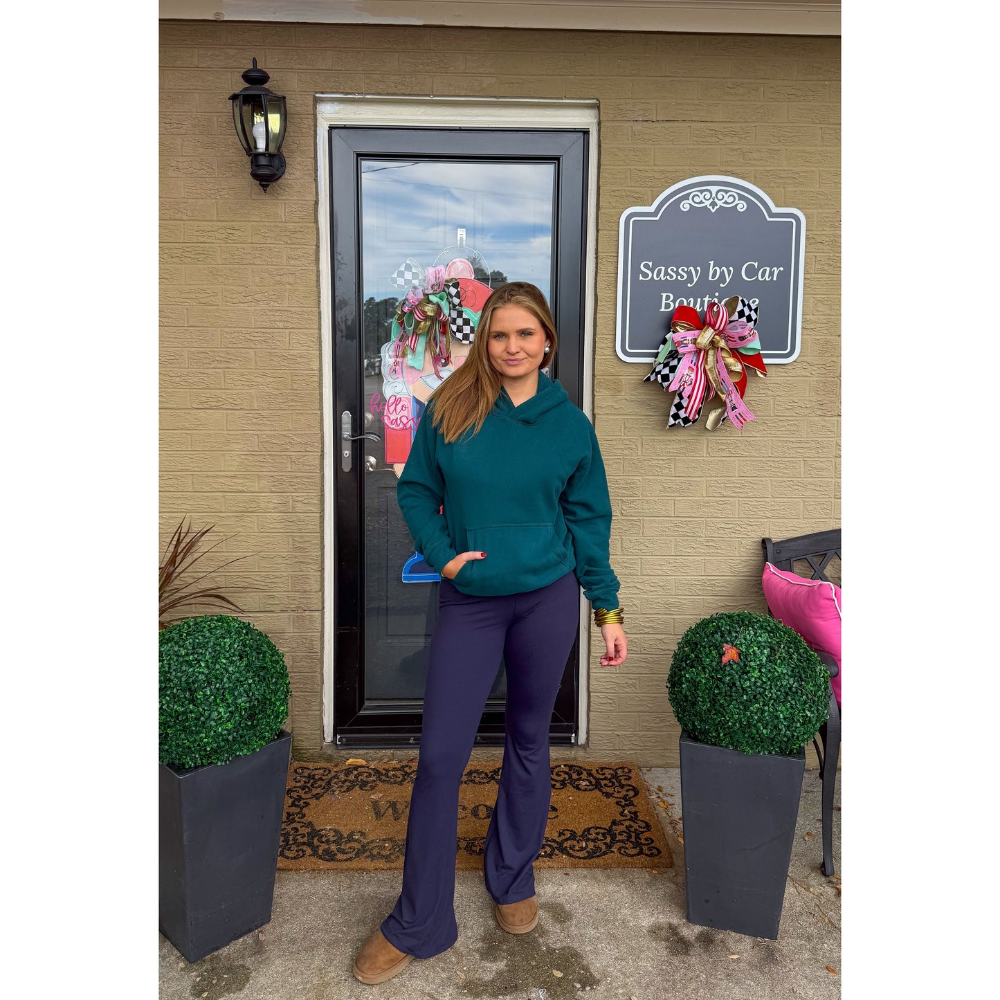 Hunter Green Lounge Hoodie