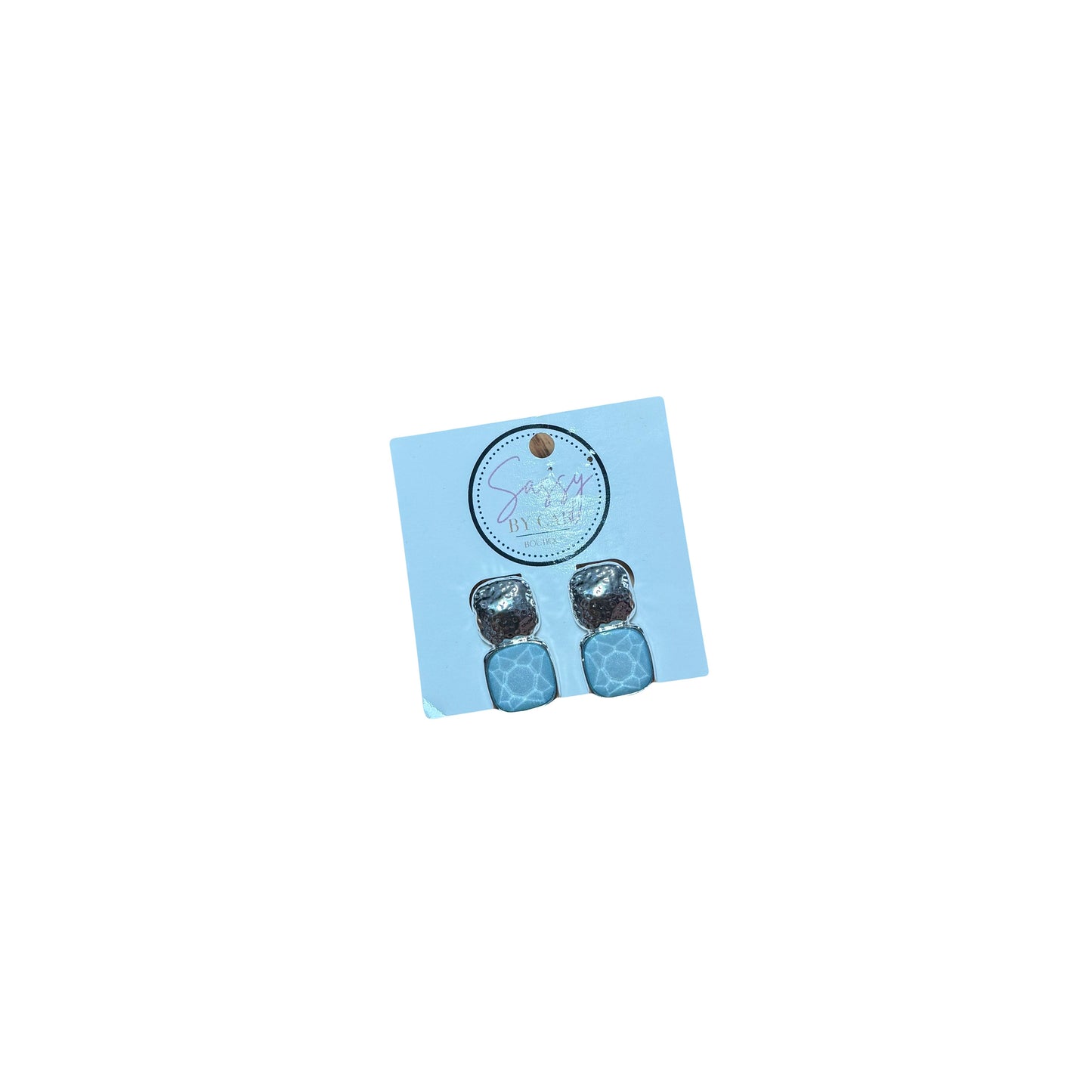 Silver/Blue Earrings