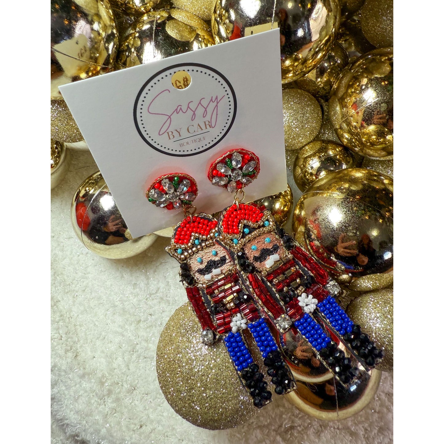 Nutcracker Beaded Earrings