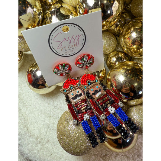 Nutcracker Beaded Earrings