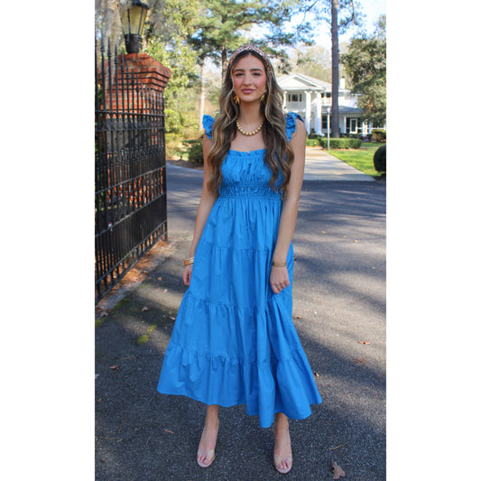 Salem Maxi Dress, Royal Blue
