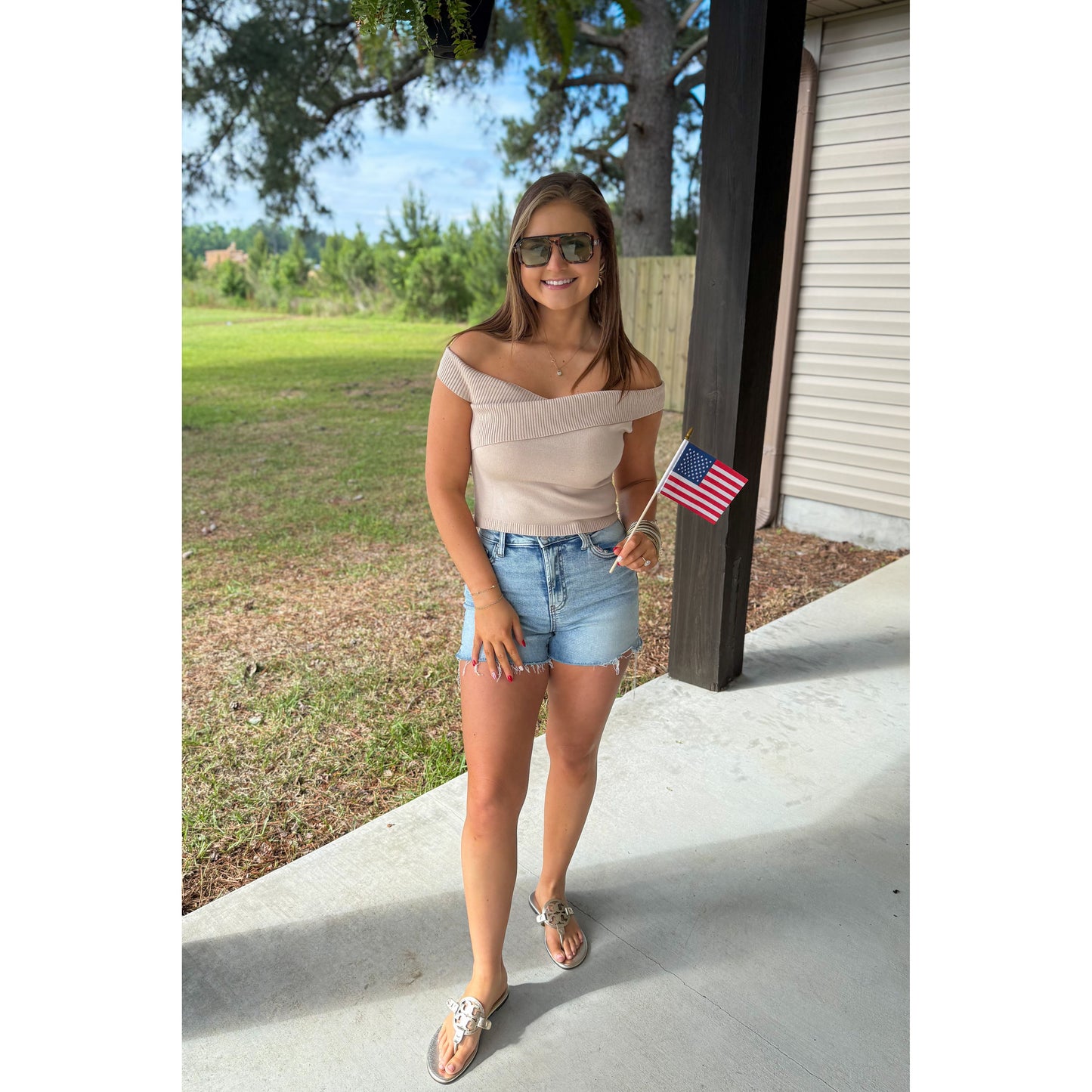 OTS Knit Top, Taupe