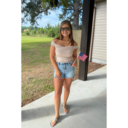 OTS Knit Top, Taupe