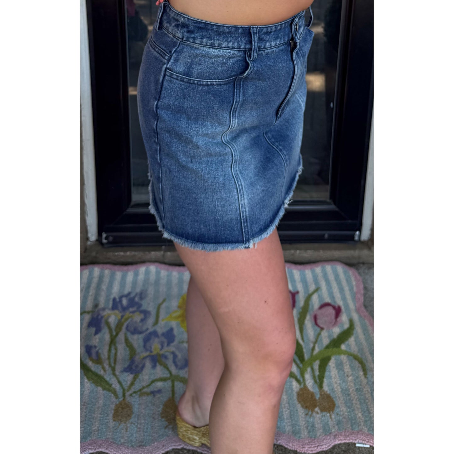 Denim Mini Skirt