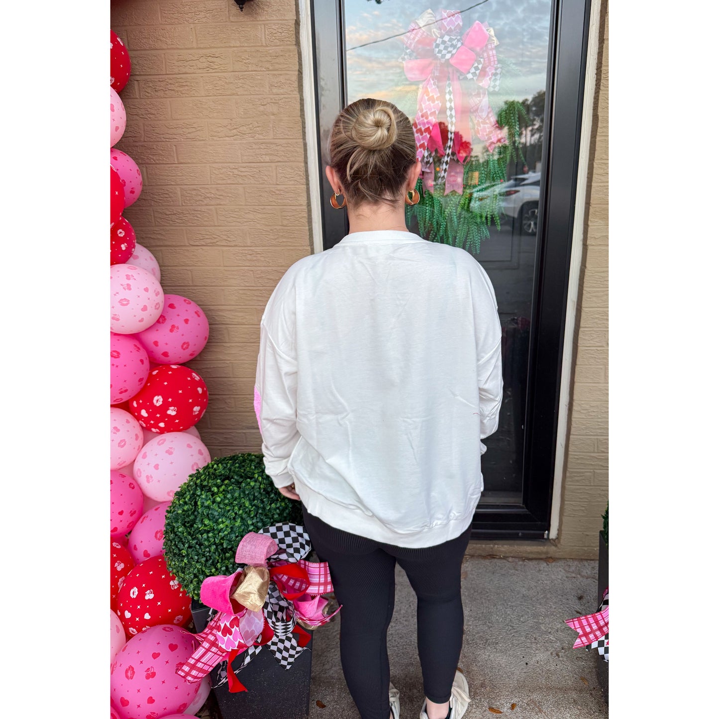 Ace of Hearts Sequin Top, White Multi