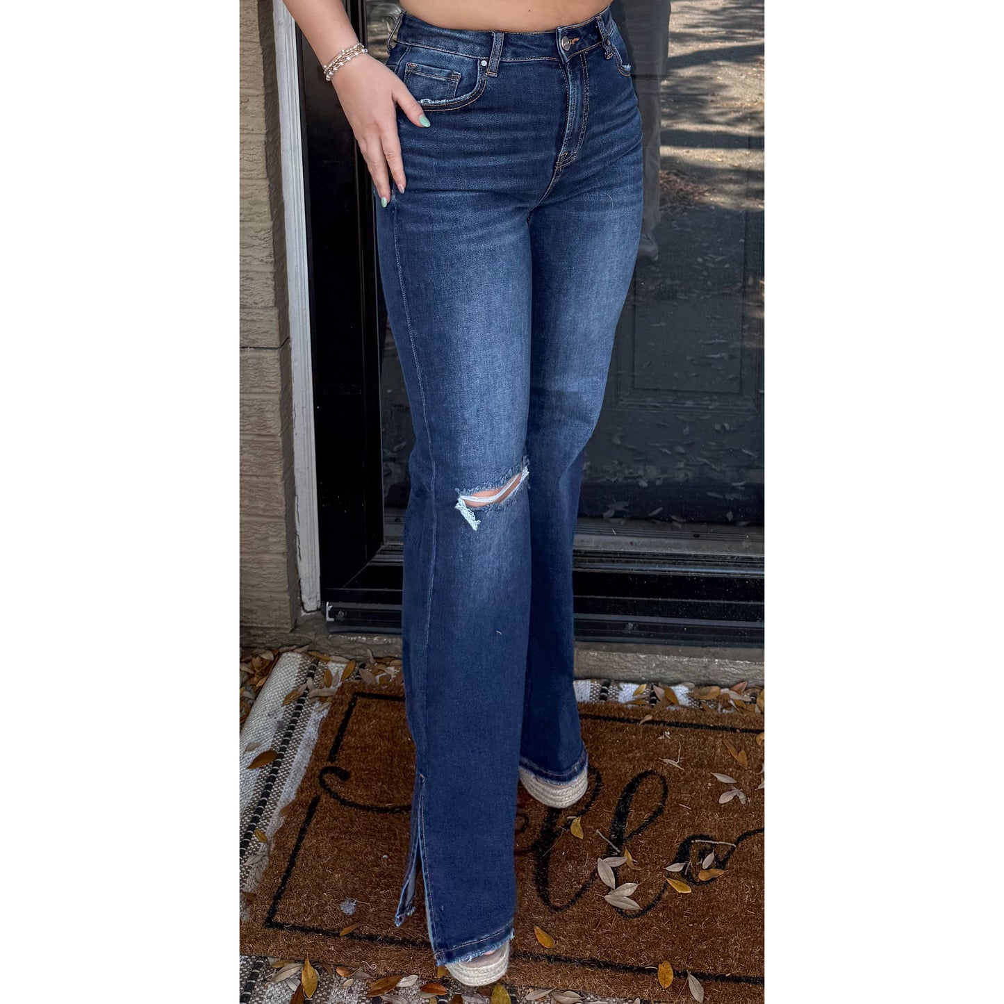 Ocean High Rise Jeans, Dark Wash