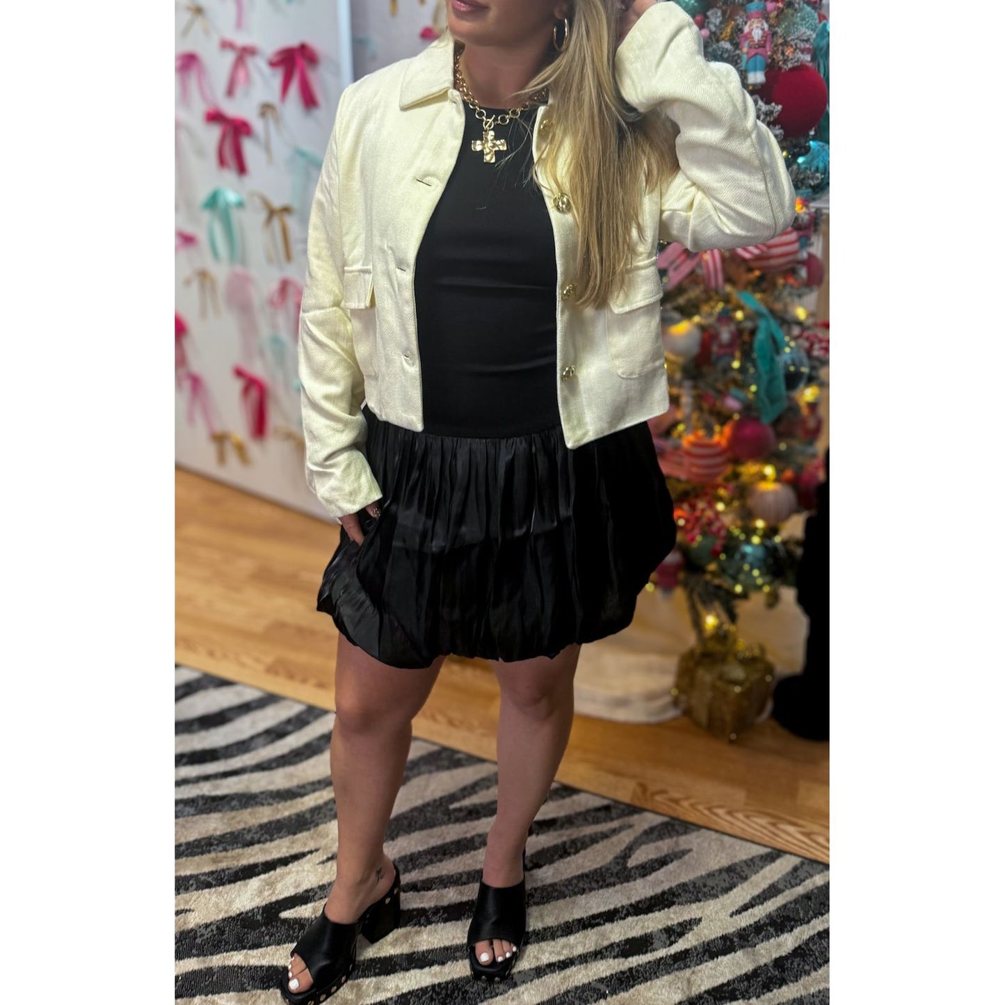 Sloane Jacket, Ivory