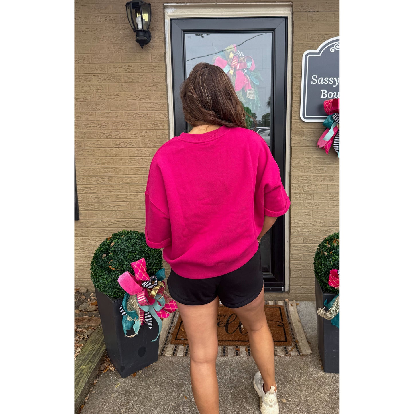 Malibu Detail Top, Plum Pink