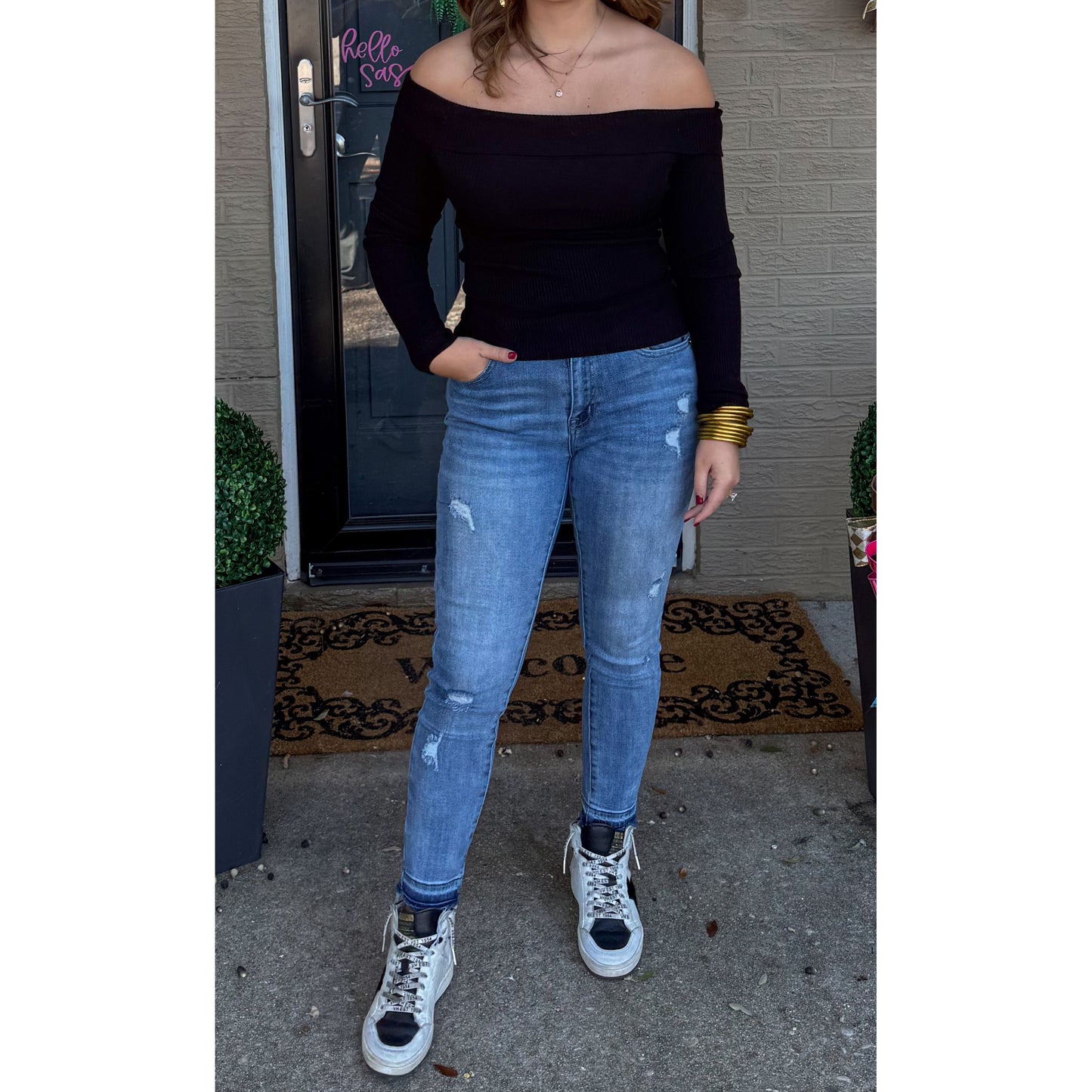 OTS Fitted Top, Black