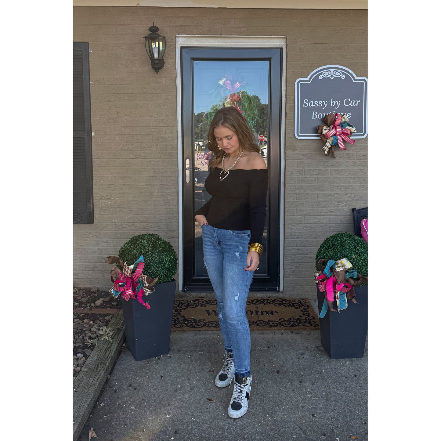 OTS Fitted Top, Black