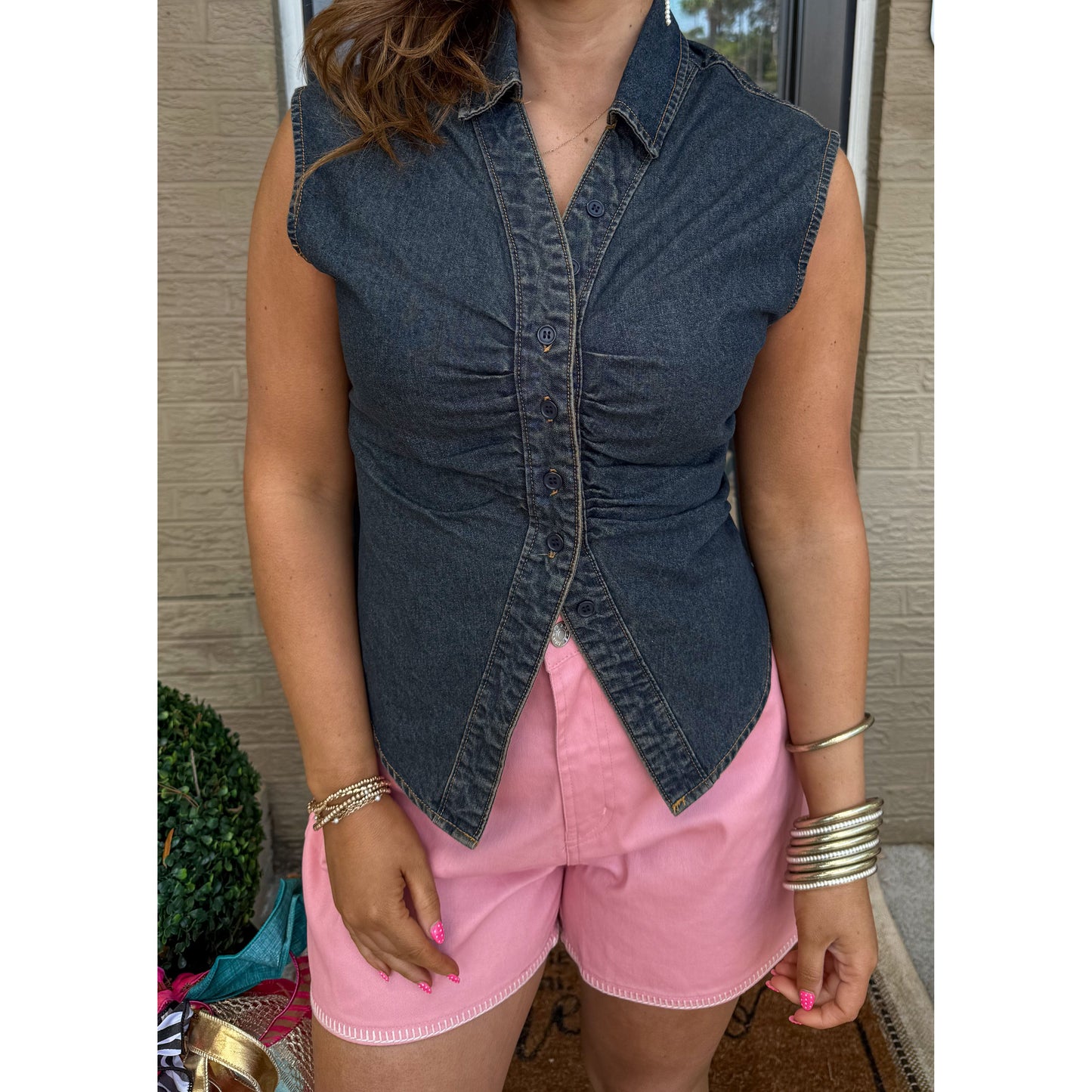 Gemma Denim Top