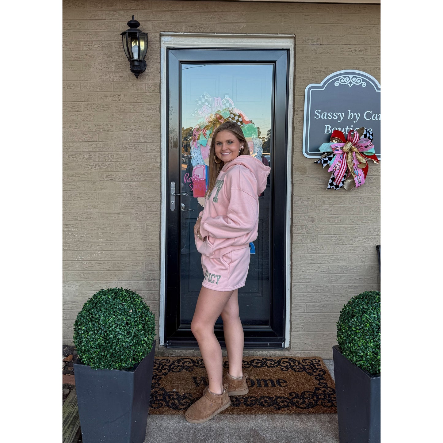 Spicy Lounge Set, Peach/Camo