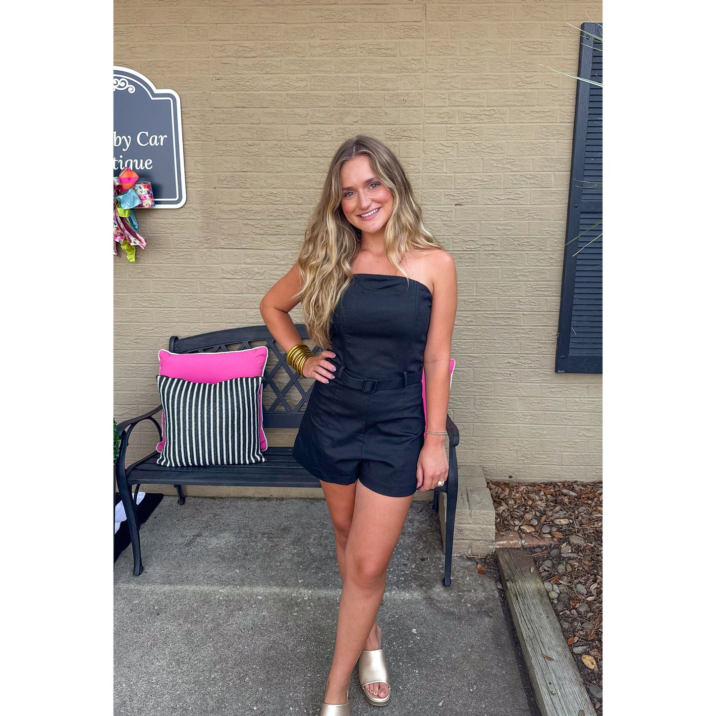 Tiffany Romper, Black