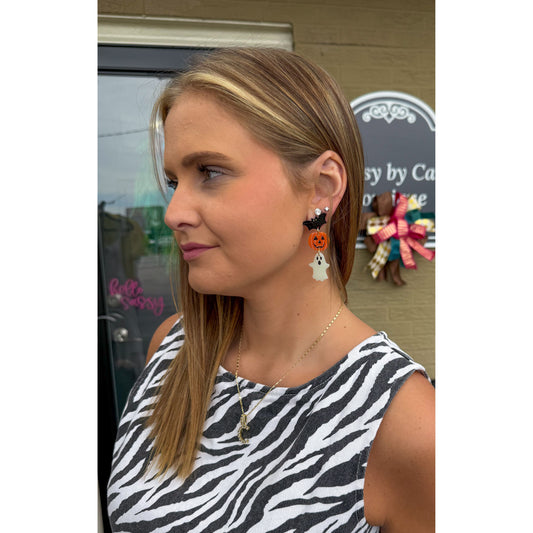 Halloween Theme Earrings, Multi