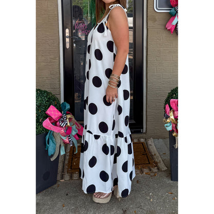 Polka Dot Maxi Dress