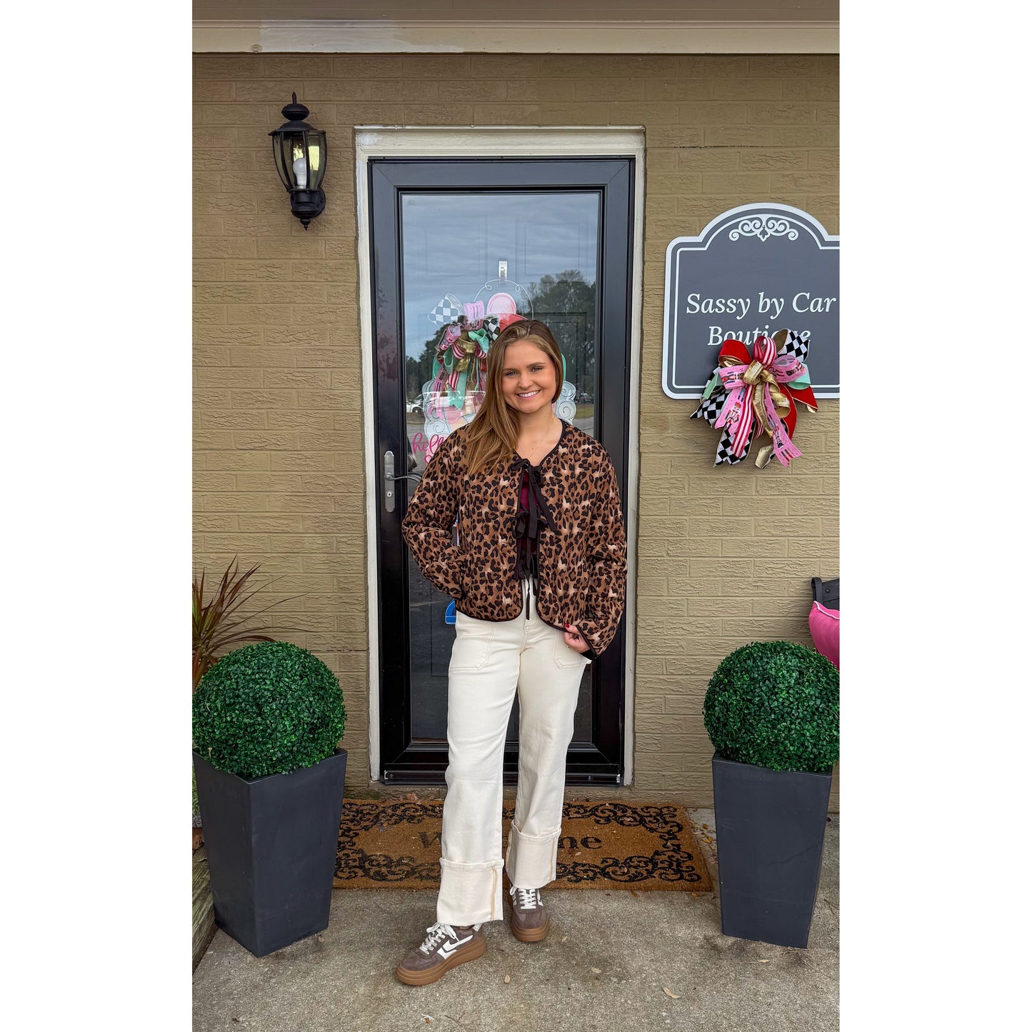 Quilted Cheetah Puffer Jacket