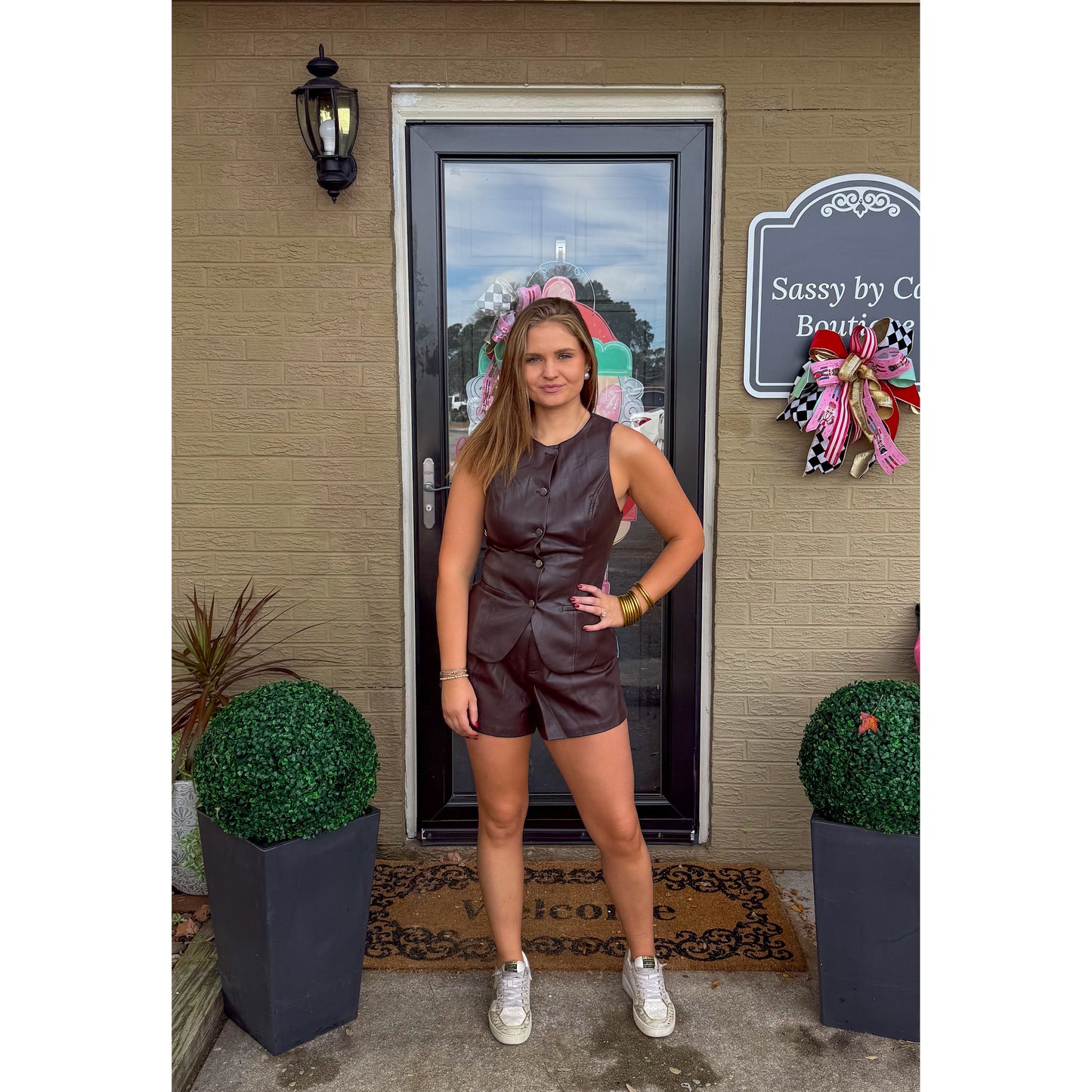 Girls Night Out Faux Leather Set