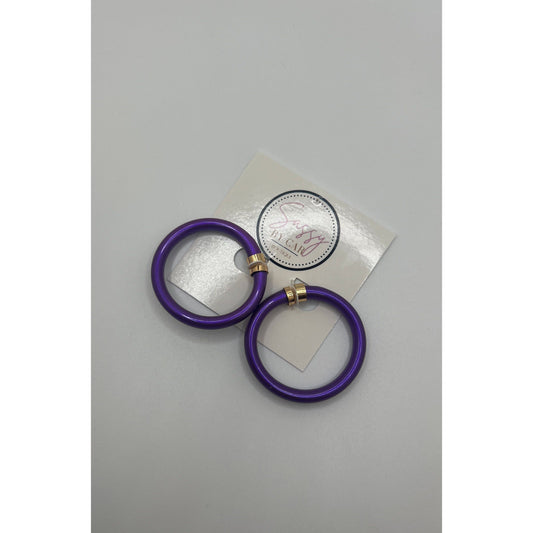 Purple Jelly Hoops