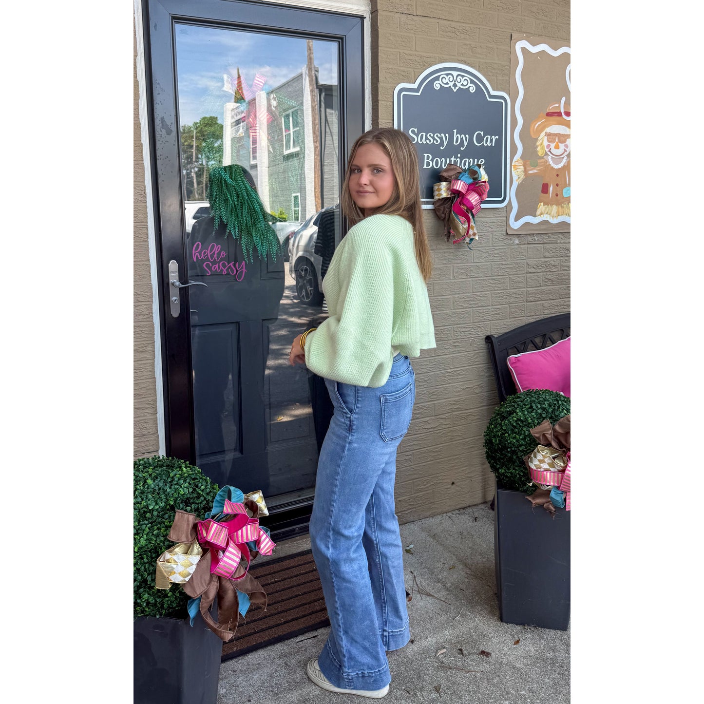 Lottie Cardigan, Mint Green