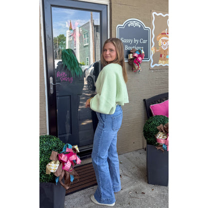 Lottie Cardigan, Mint Green