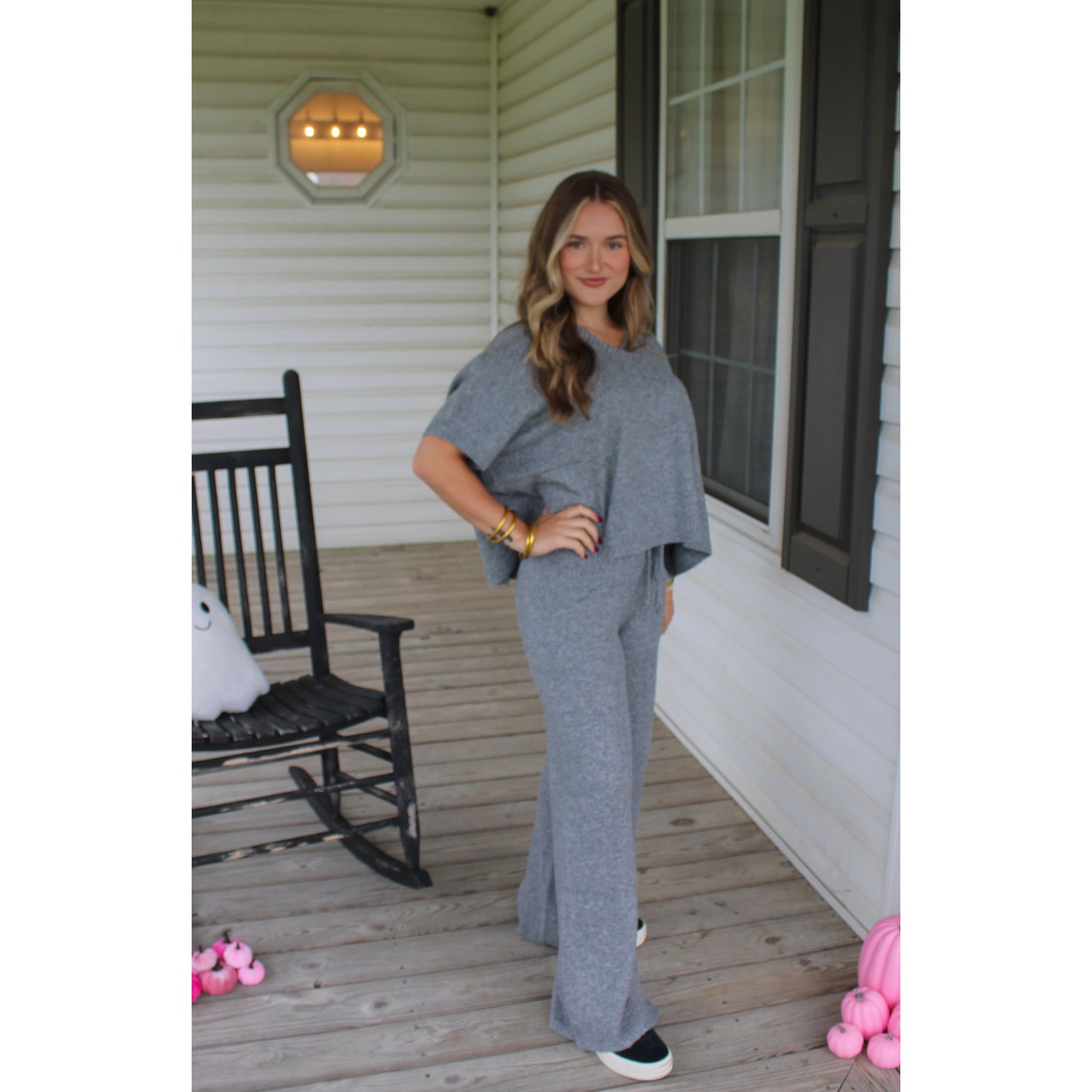 Faith Lounge Set, Heather Grey