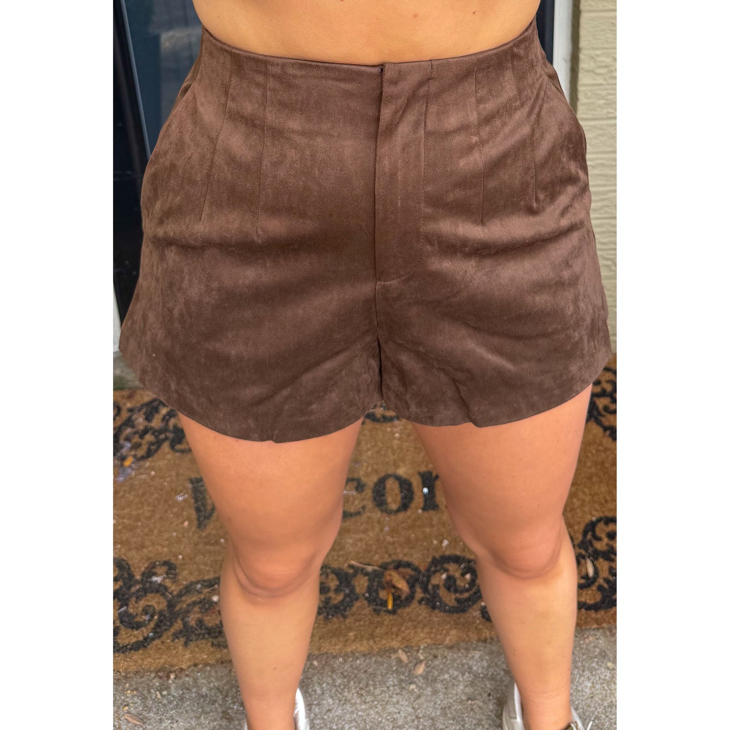 Isla Faux Suede Set, Brown